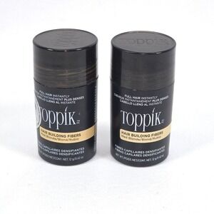 2x Toppik Hair Building Fibers Medium Blonde 0.42 oz Thickening Fibers Deadstock